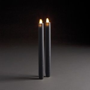LightLi Flameless Taper Candle, Navy Blue